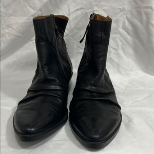 Women’s Black Leather Ankle Boots